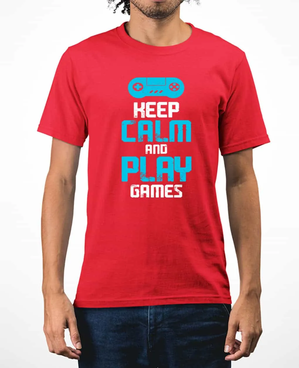 Keep calm and play video game t-shirt funny video game t-shirt