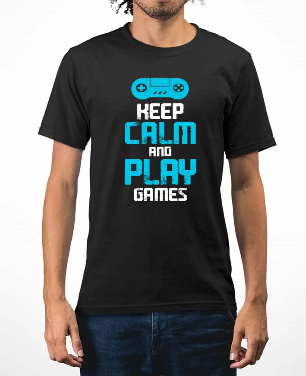 Keep calm and play video game t-shirt funny video game t-shirt