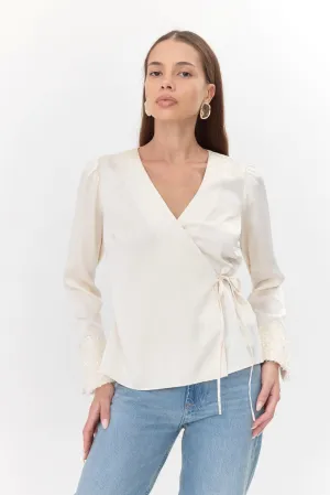 Kiana Wrap Blouse
