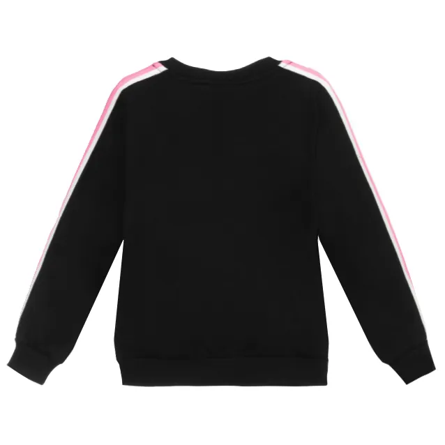 Kids Fendi Long Sleeve Sweat Top with Side Racer Stripe Logo
