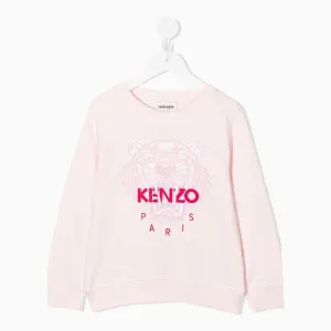 Kid's Tiger Embroidered Sweatshirt
