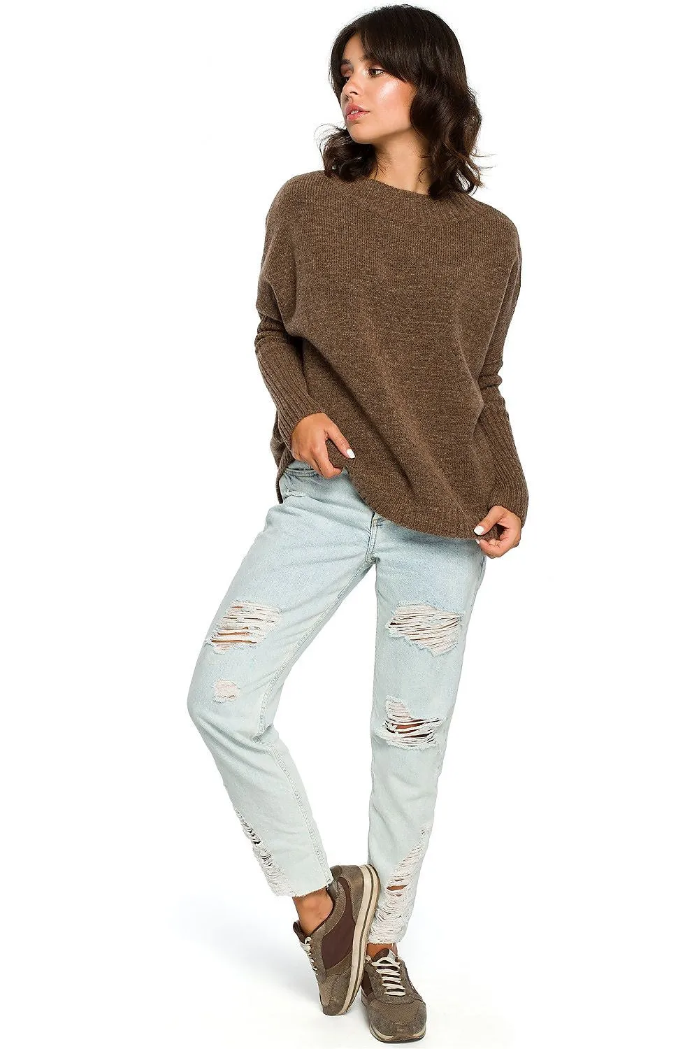 Kimono Sleeve Loose Fit Sweater