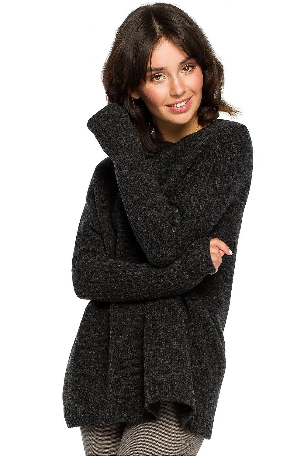 Kimono Sleeve Loose Fit Sweater