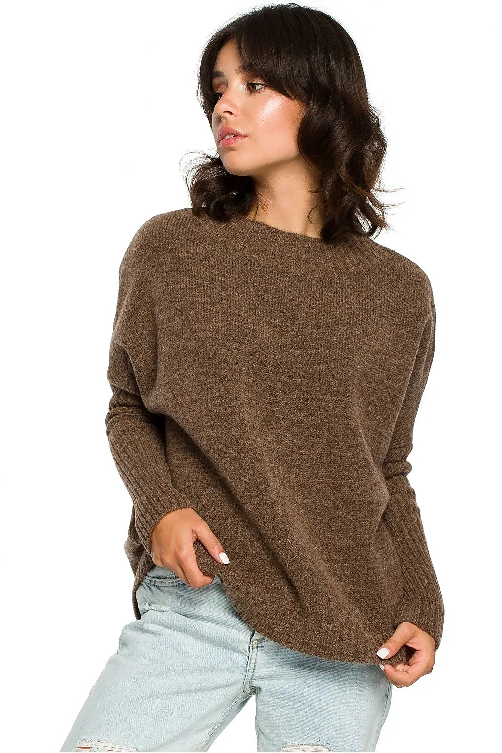Kimono Sleeve Loose Fit Sweater