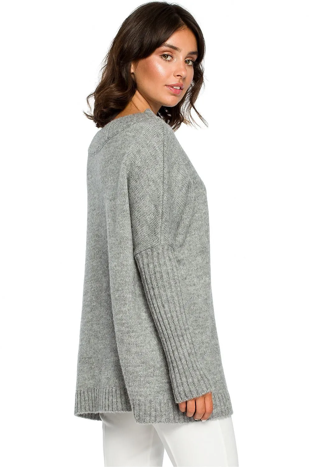 Kimono Sleeve Loose Fit Sweater