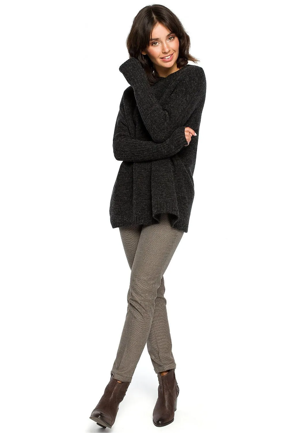 Kimono Sleeve Loose Fit Sweater