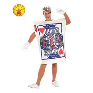 King Of Hearts Playing Card Costume Size Std