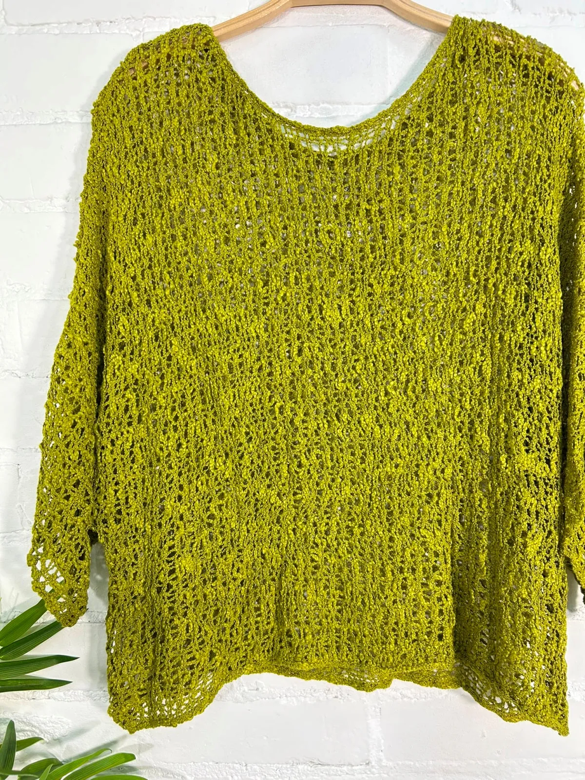 Knitted Cropped Sleeve Top
