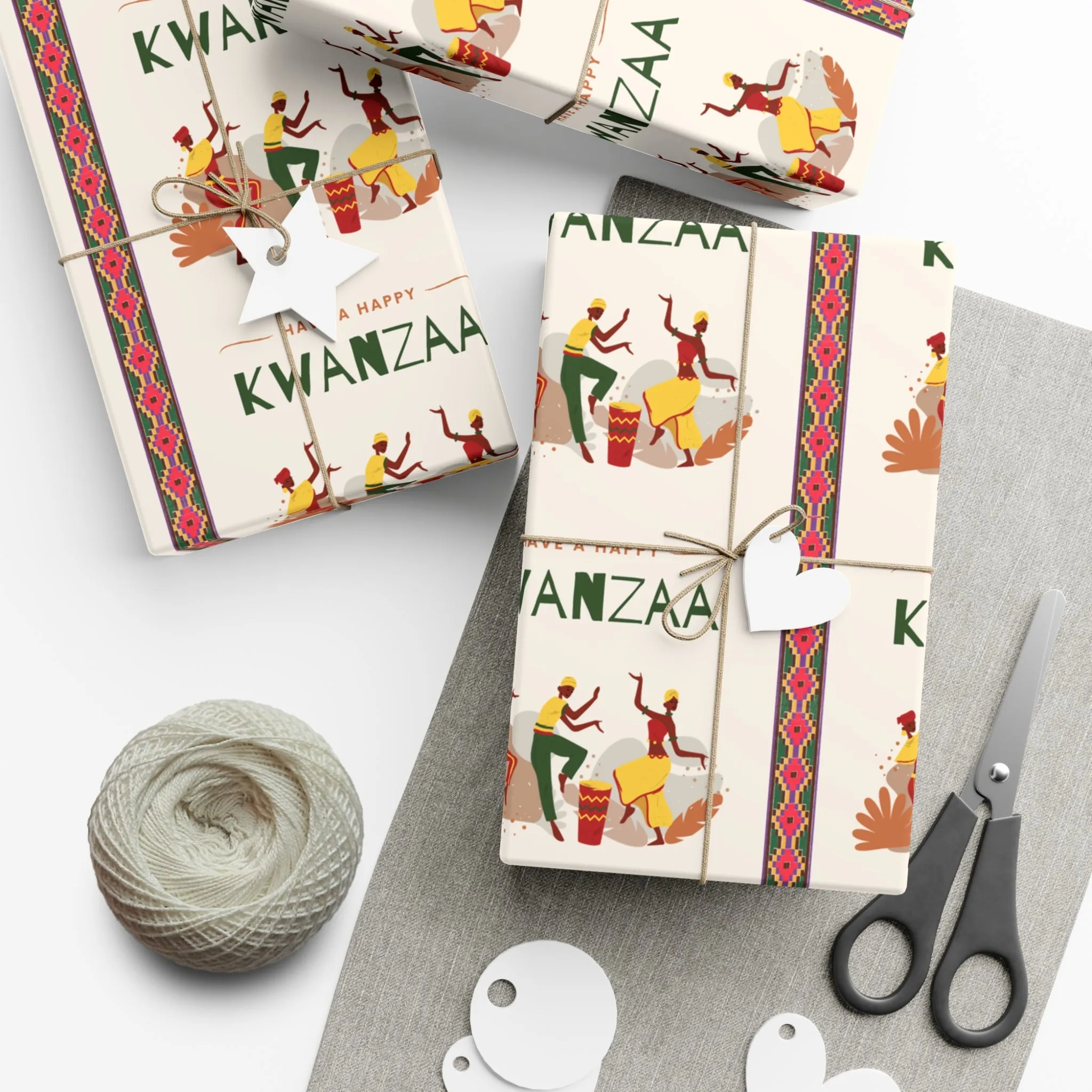 Kwanzaa Gift Wrap Paper