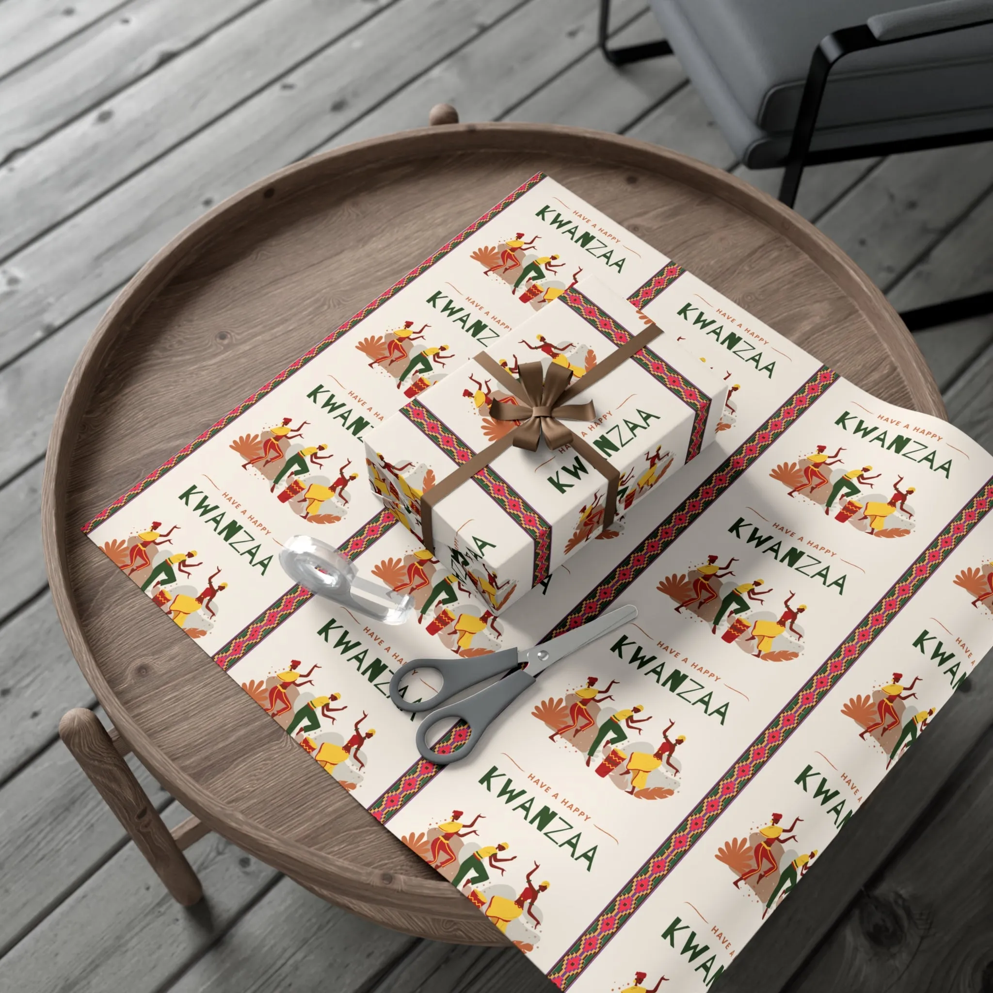 Kwanzaa Gift Wrap Paper