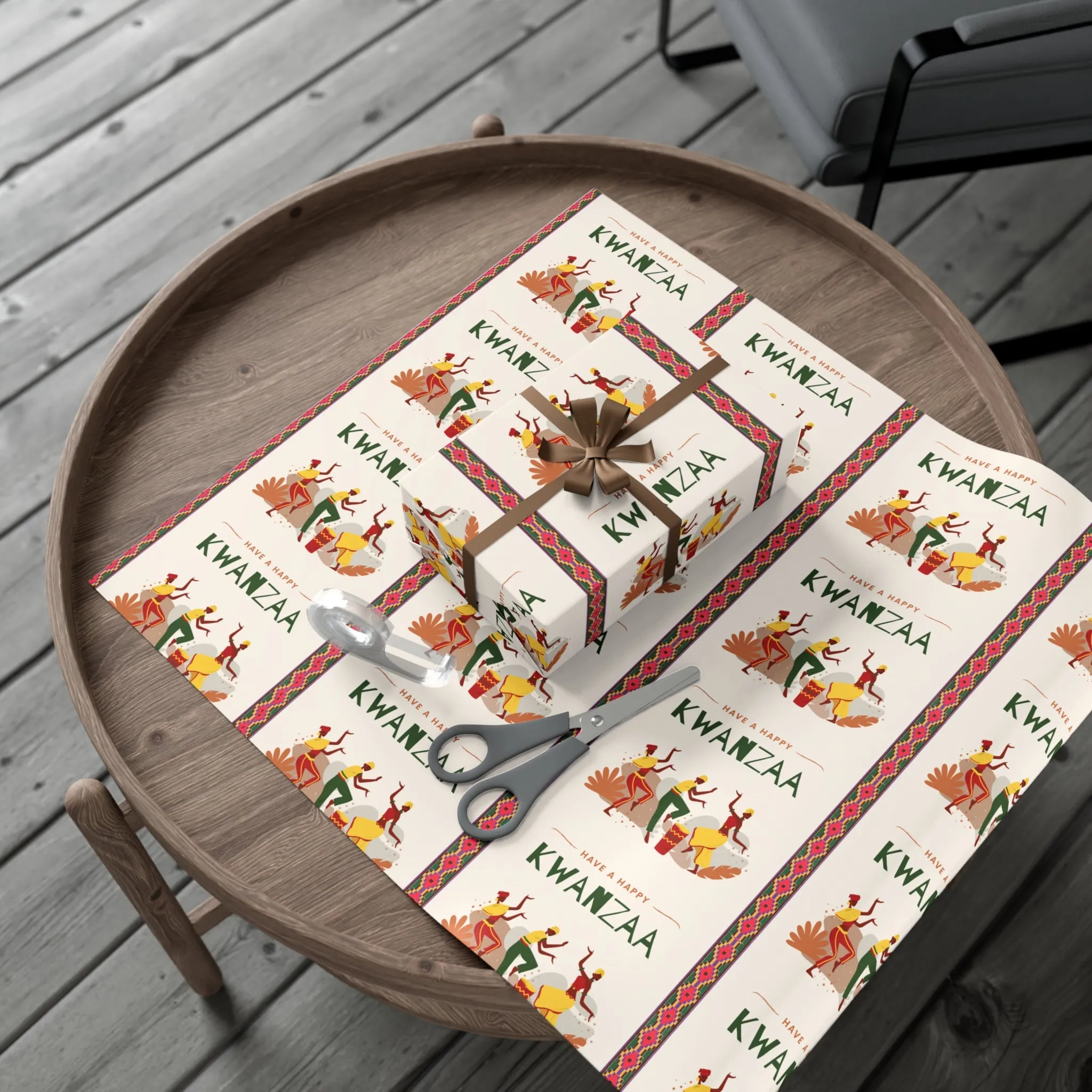 Kwanzaa Gift Wrap Paper