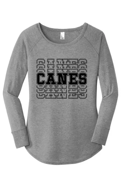 Ladies long sleeve triblend tee - WDP24