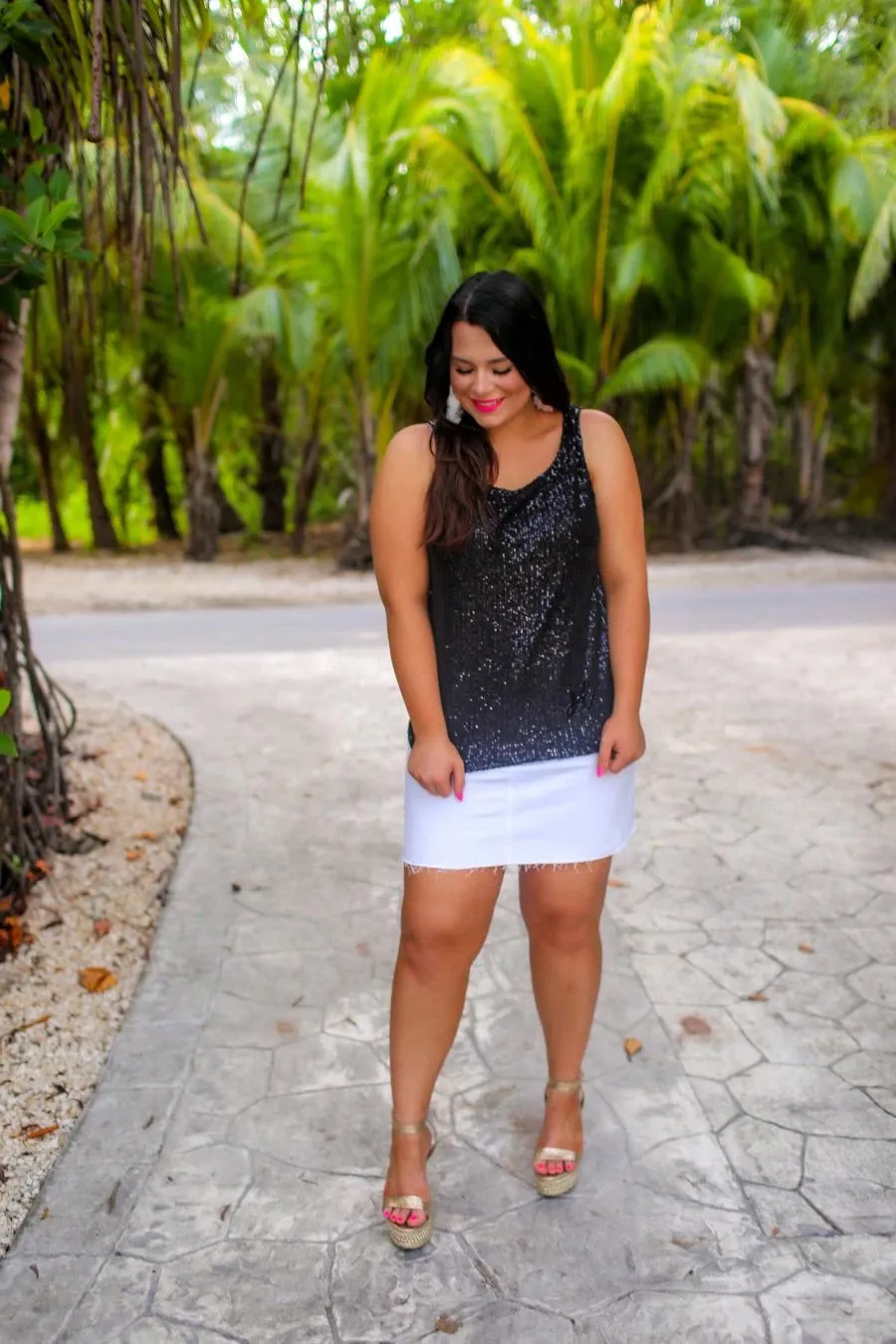 Ladies Night Out Sequin Tank