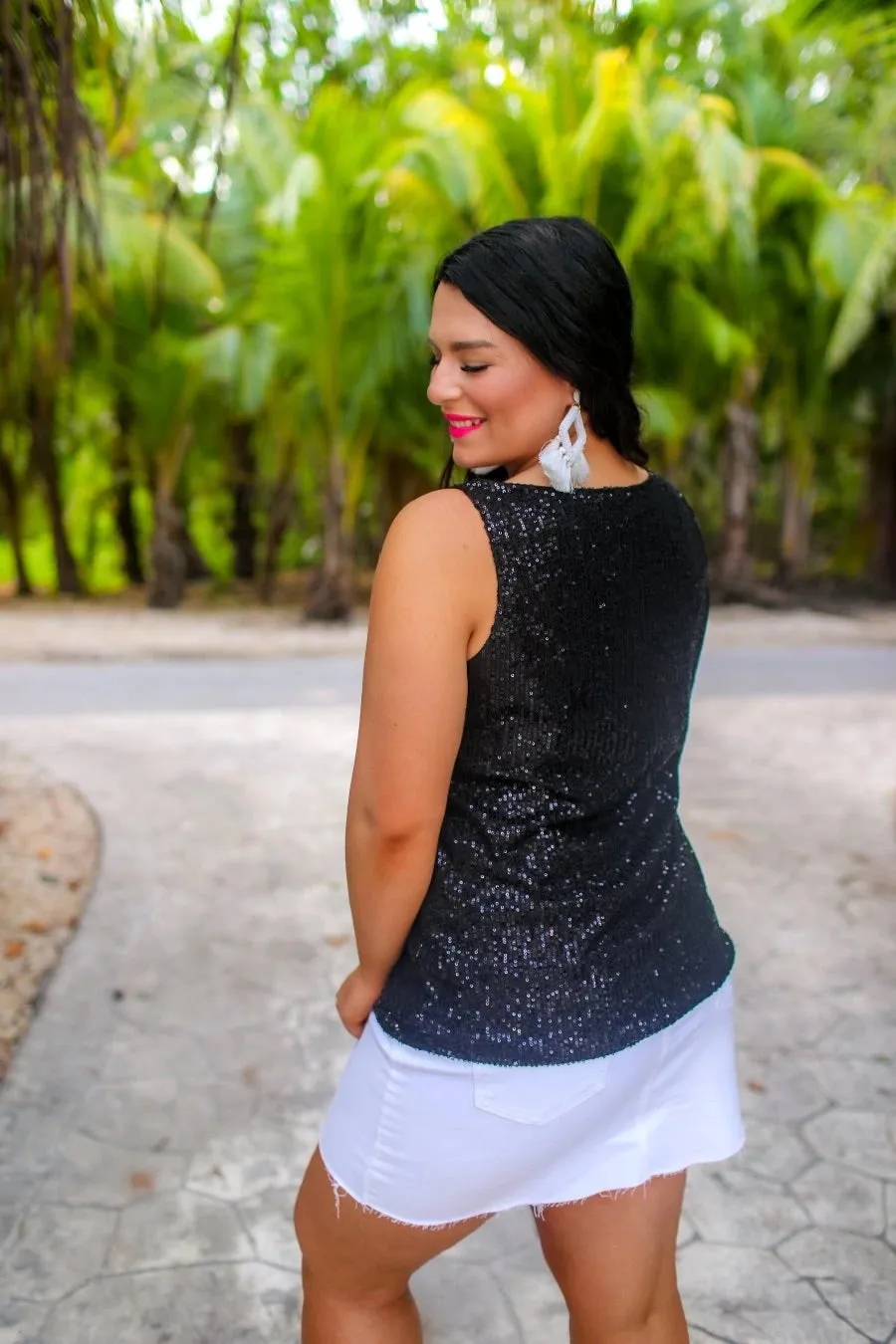 Ladies Night Out Sequin Tank