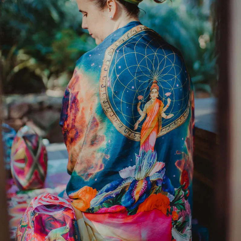 Lakshmi Rose Portal Silk Wrap
