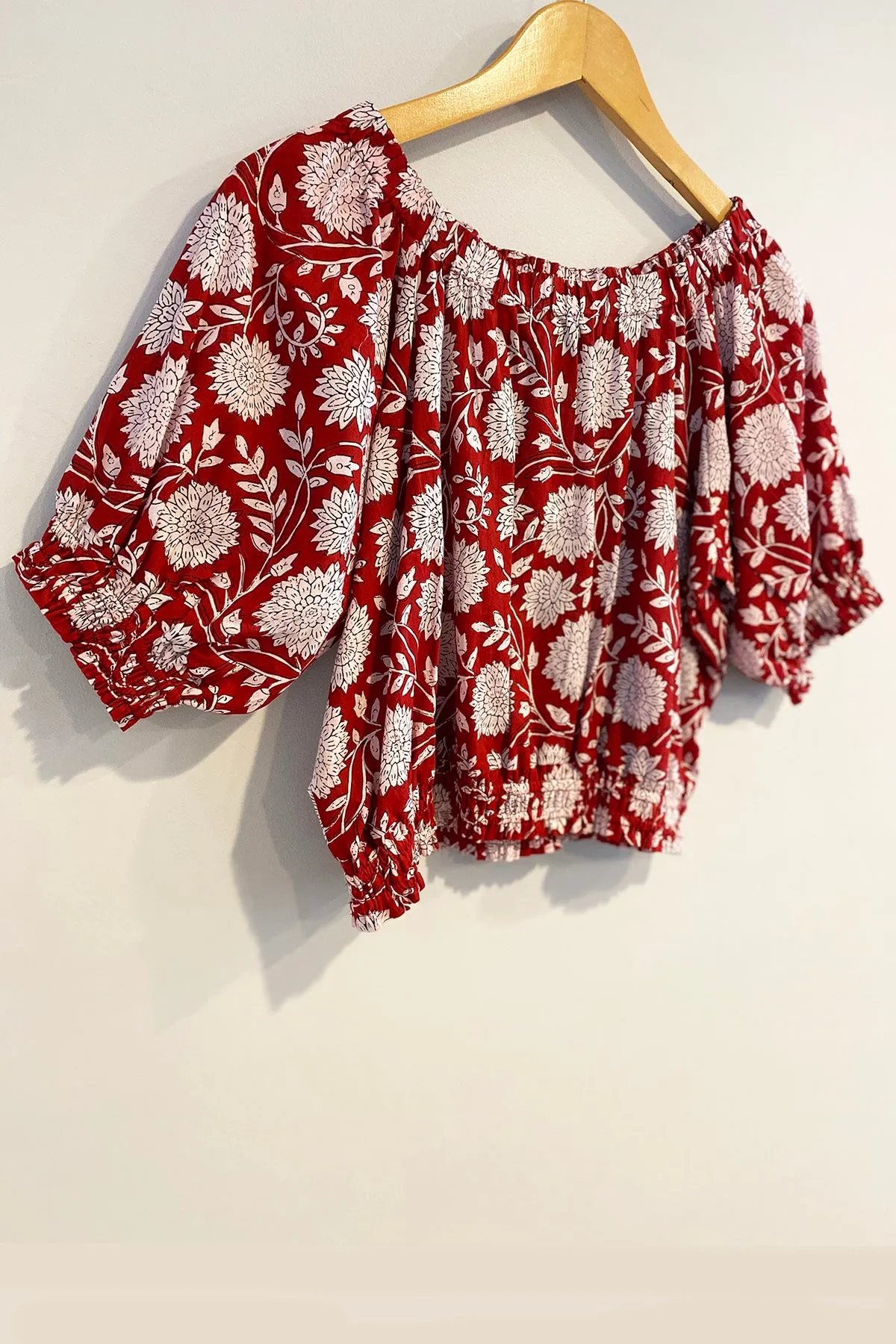 Lala Top | Red Floral