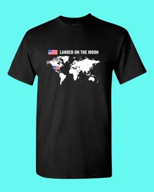Landed on the Moon T-shirt USA T-shirt