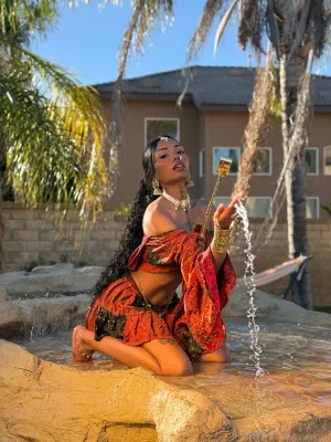 Lava Queen Mini Skirt Set