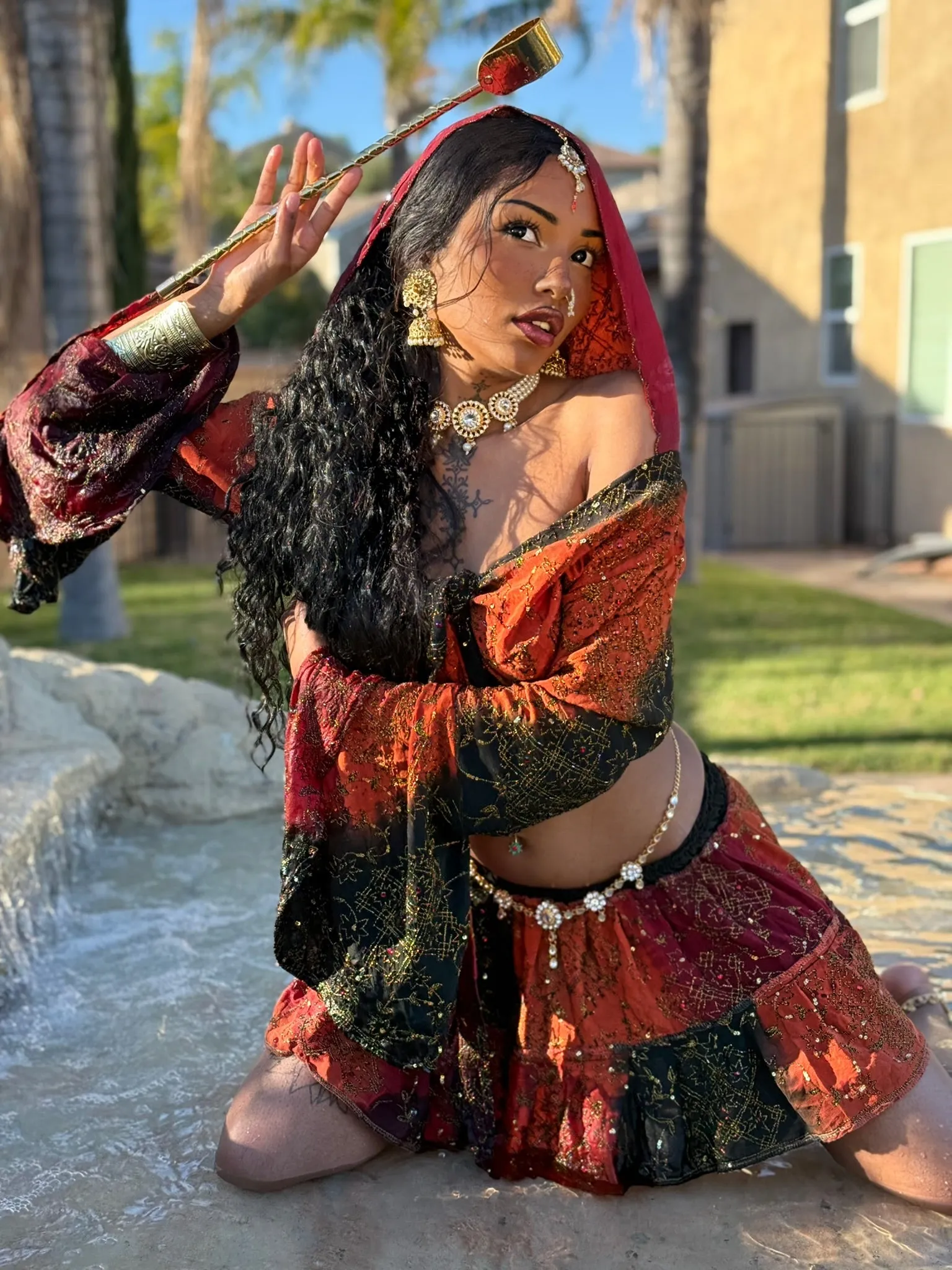 Lava Queen Mini Skirt Set
