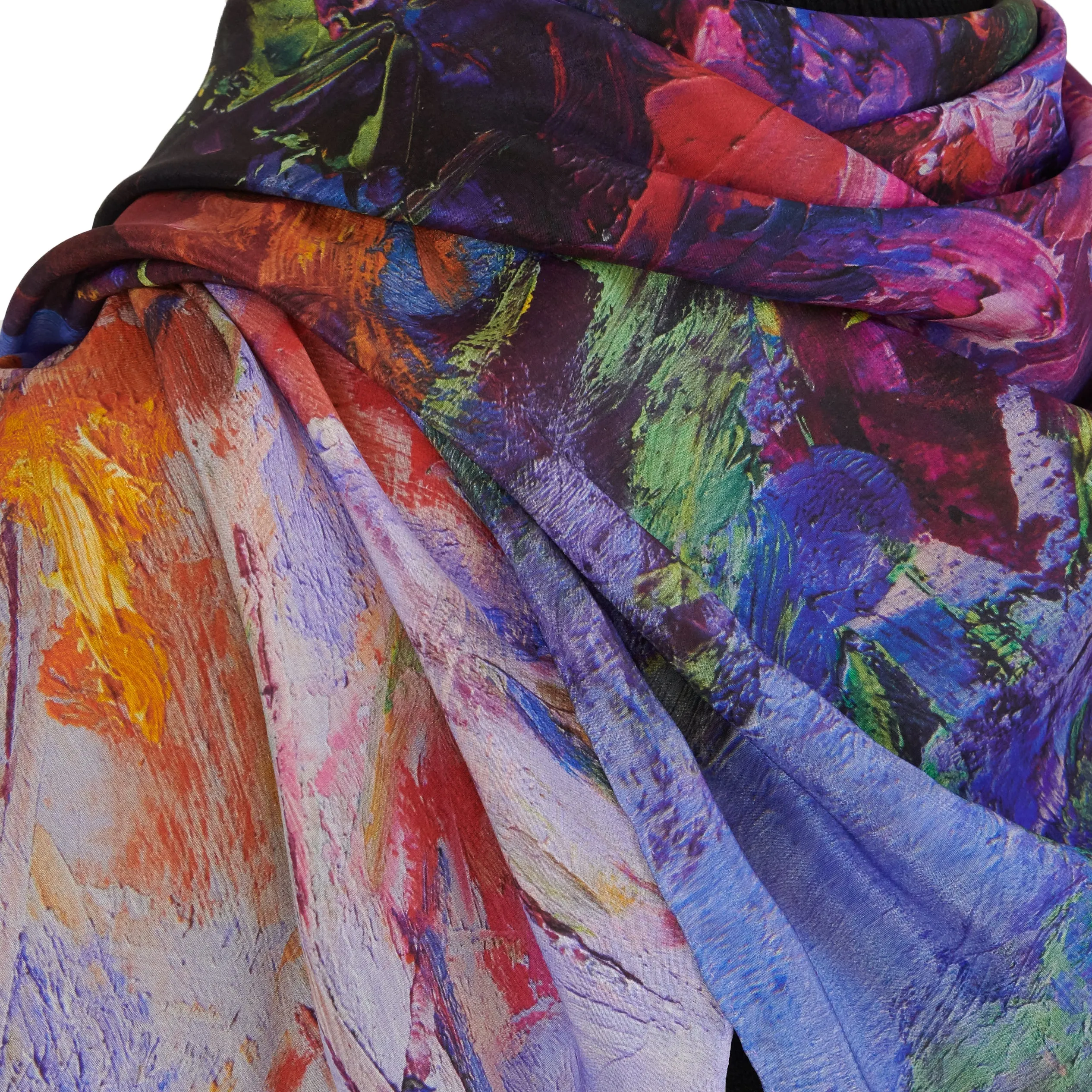 Lavender Dream, 43-inch Square Italian Silk Scarf