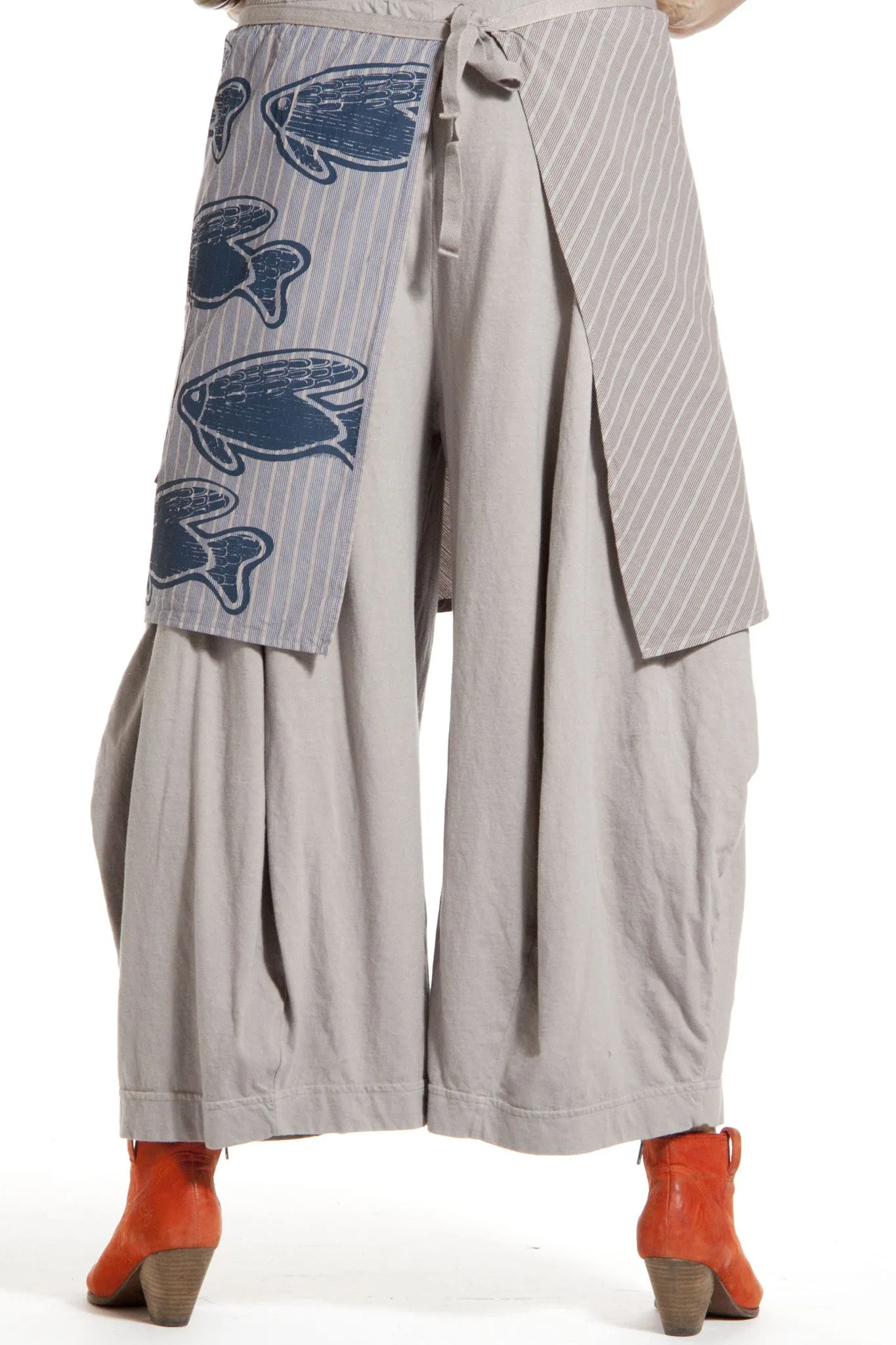 Layer Wrap Printed-Blue Fish Clothing