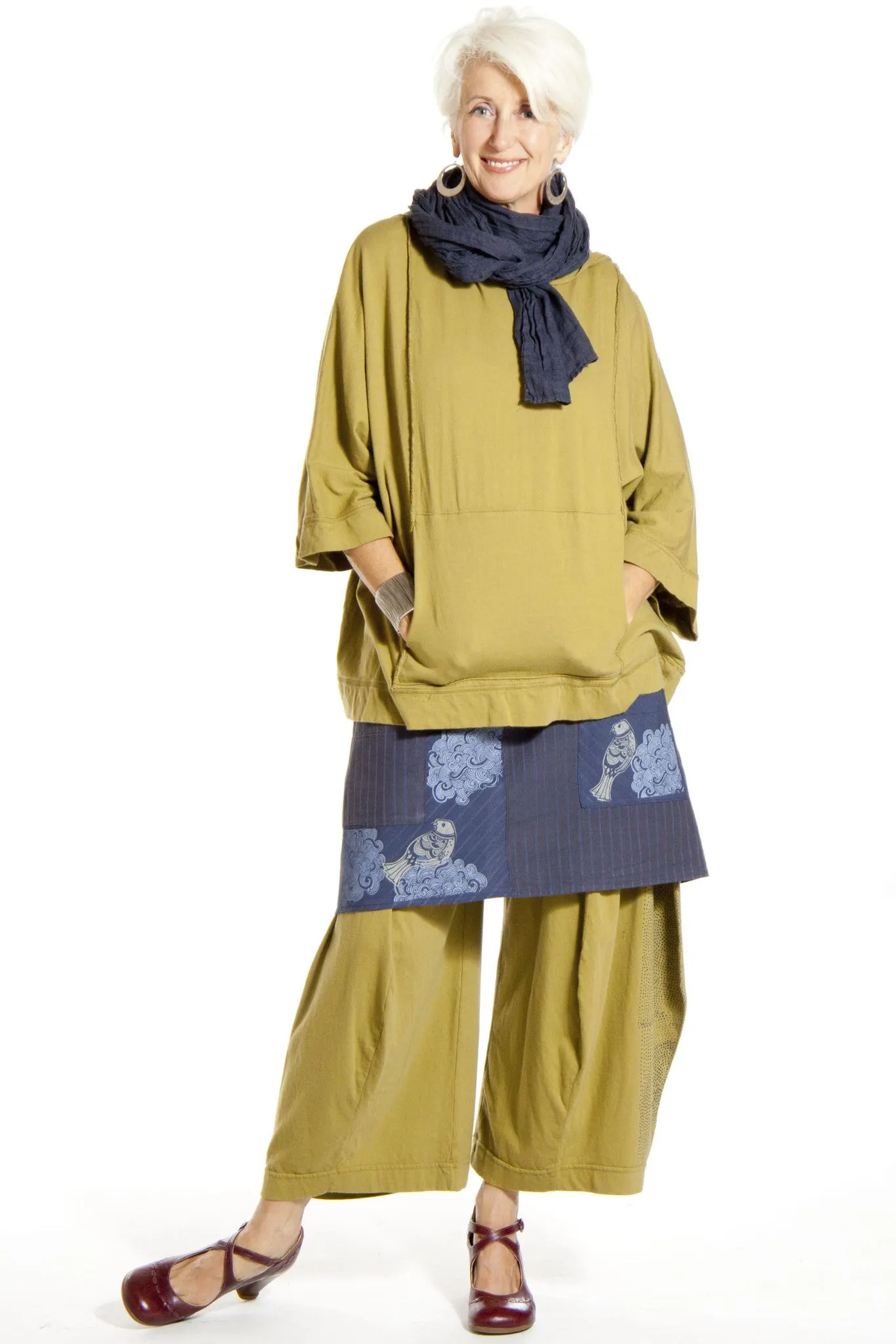 Layer Wrap Printed-Blue Fish Clothing
