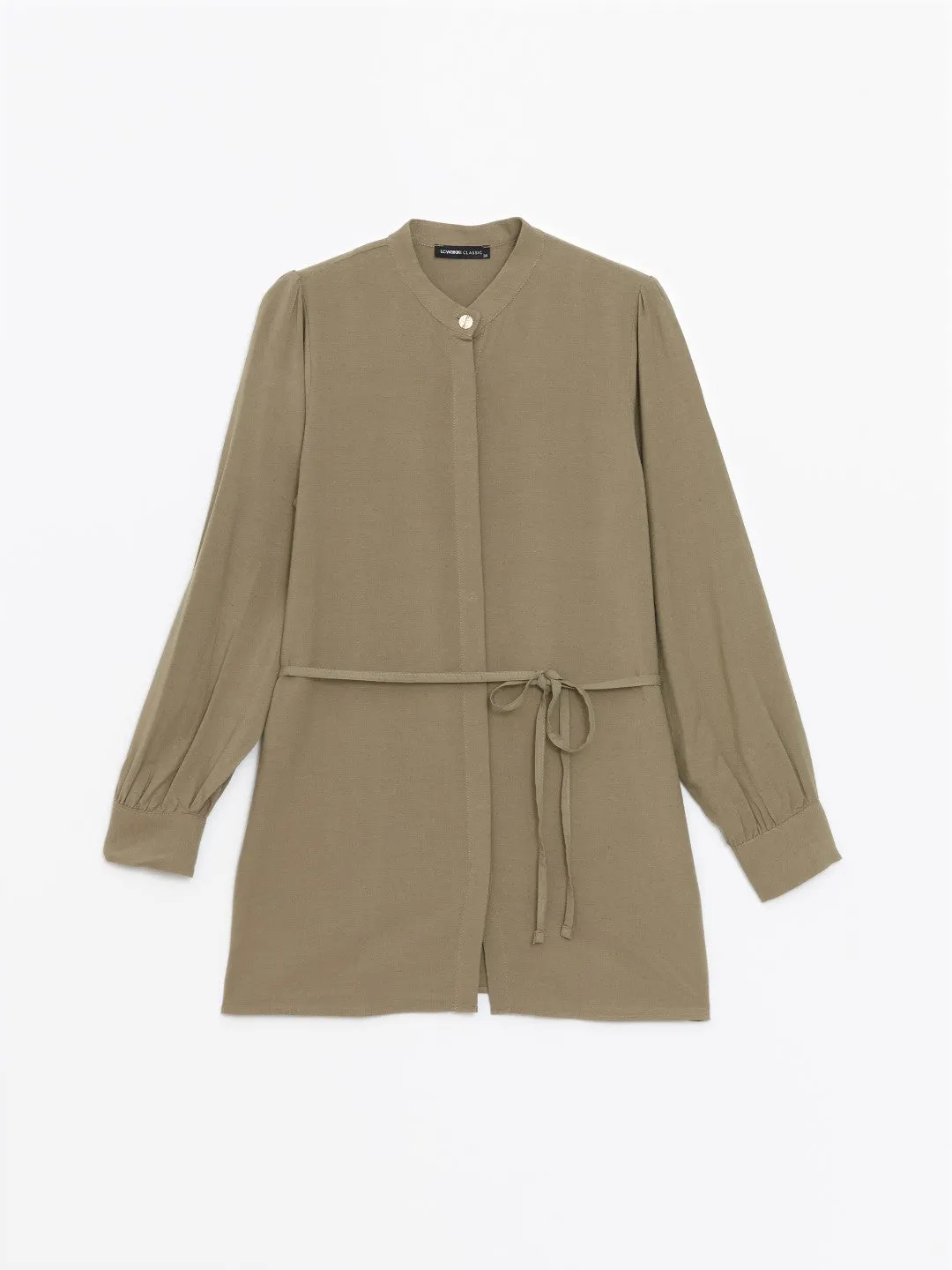 LCWAIKIKI Classic

Light Khaki Mandarin Collar Linen Blend Women's Tunic