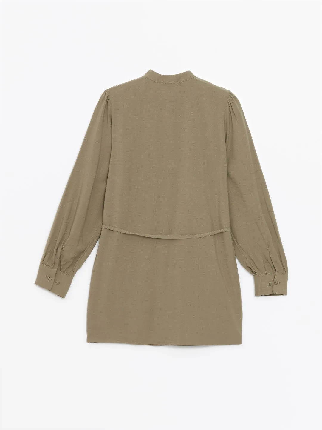 LCWAIKIKI Classic

Light Khaki Mandarin Collar Linen Blend Women's Tunic