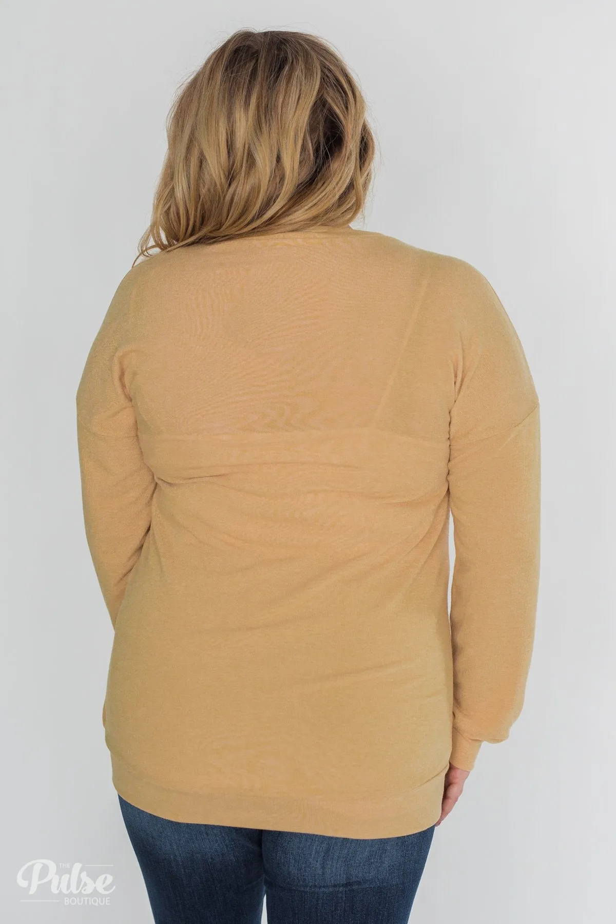 Leap into Leopard Long Sleeve Top - Faded Yellow
