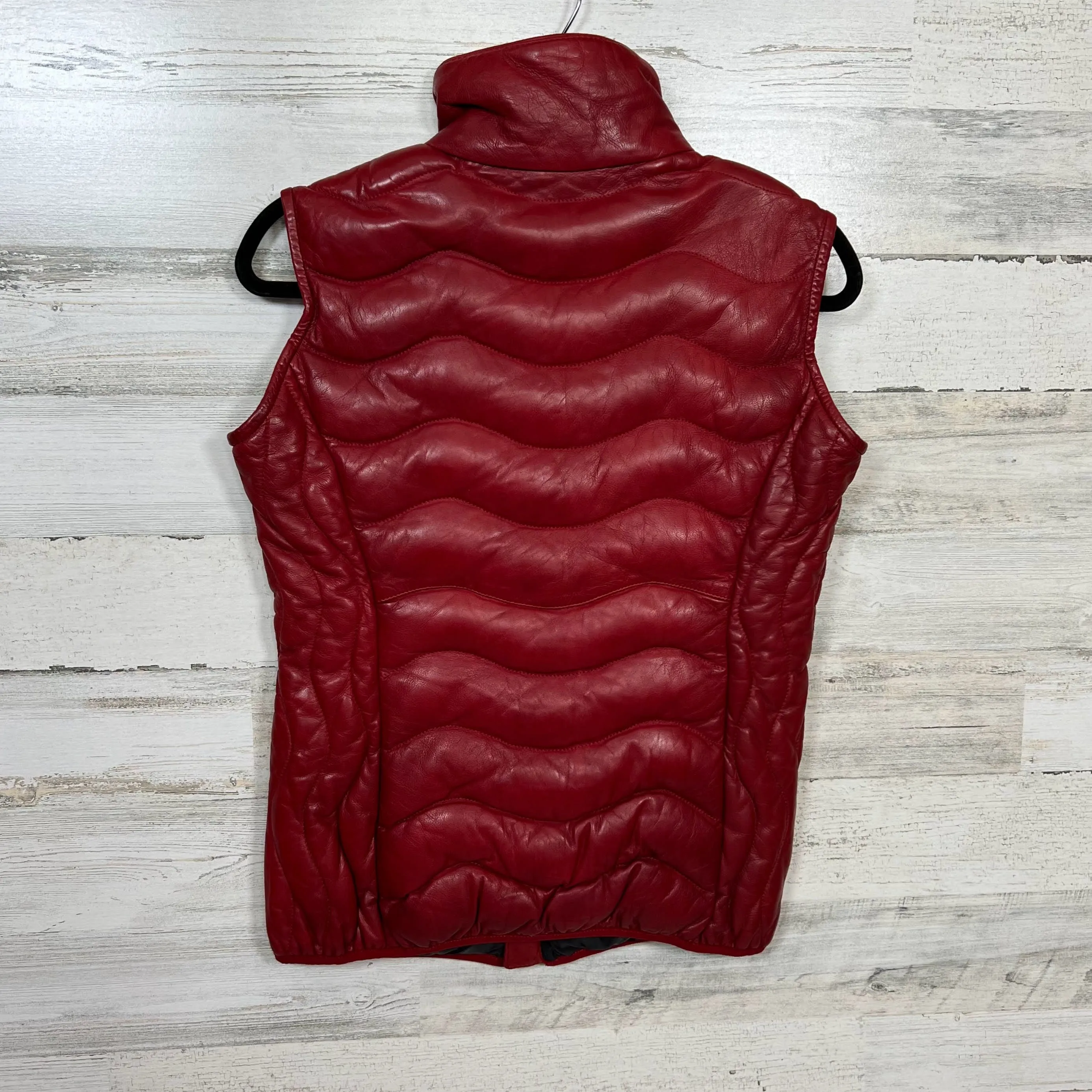 Leather Puffy Vest