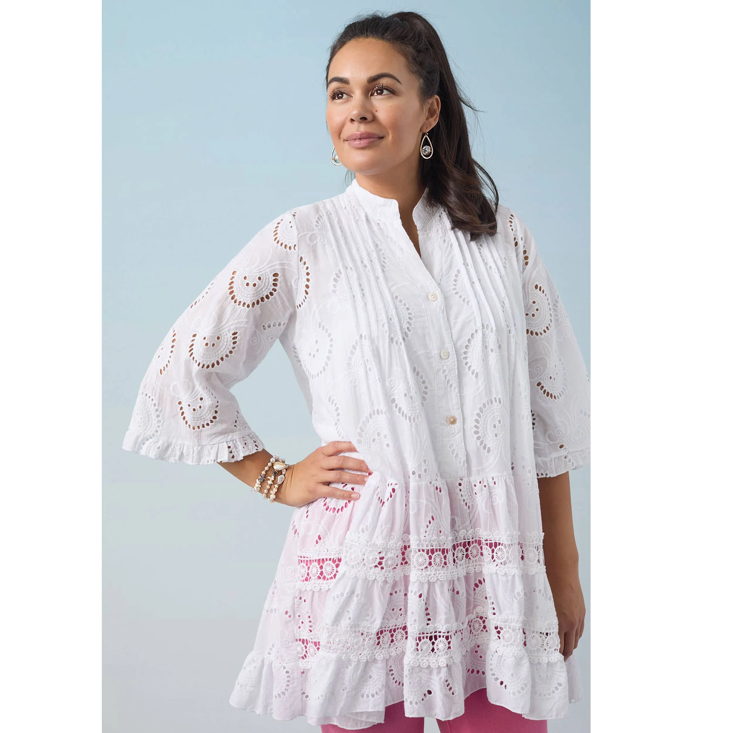 Leia Eyelet Tunic