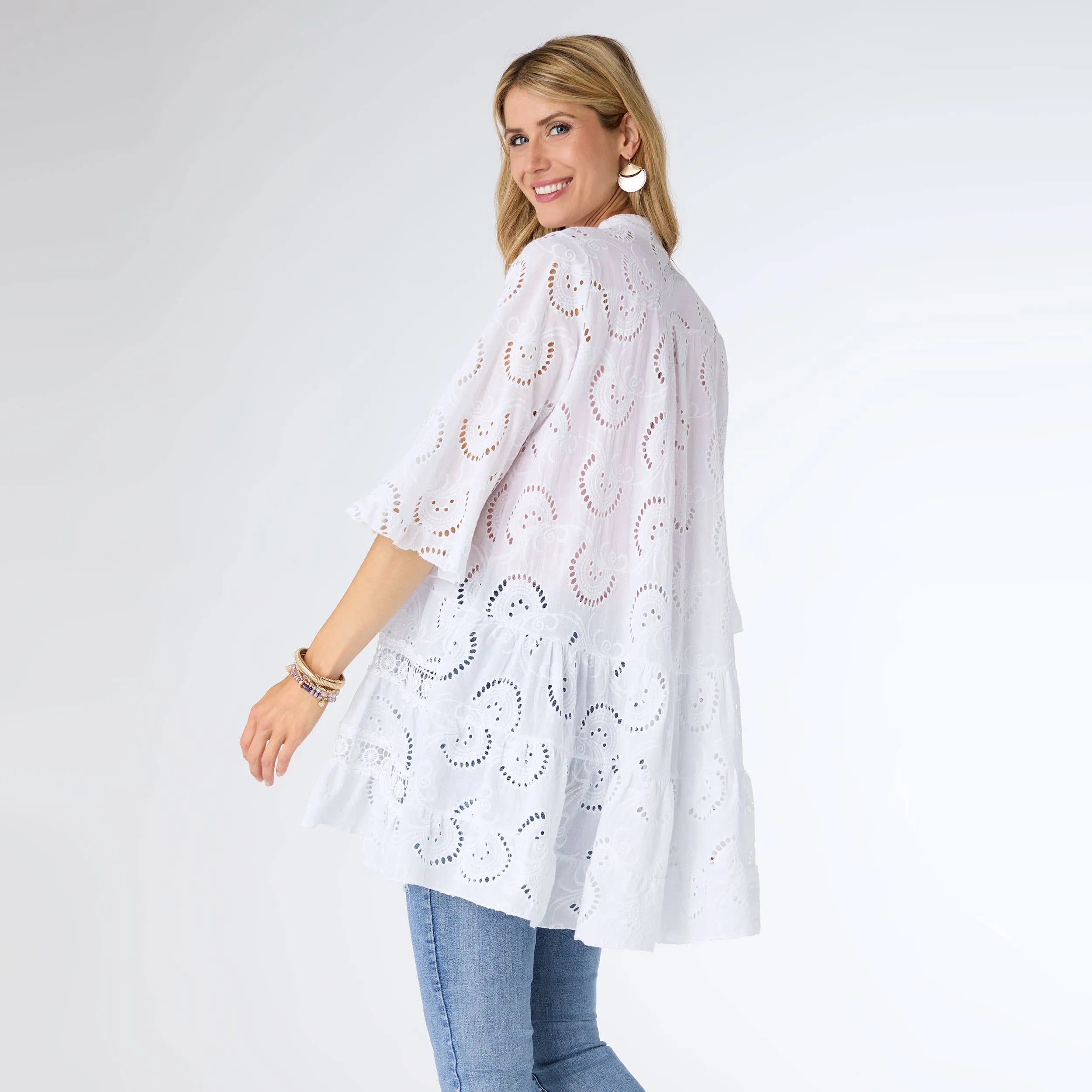Leia Eyelet Tunic