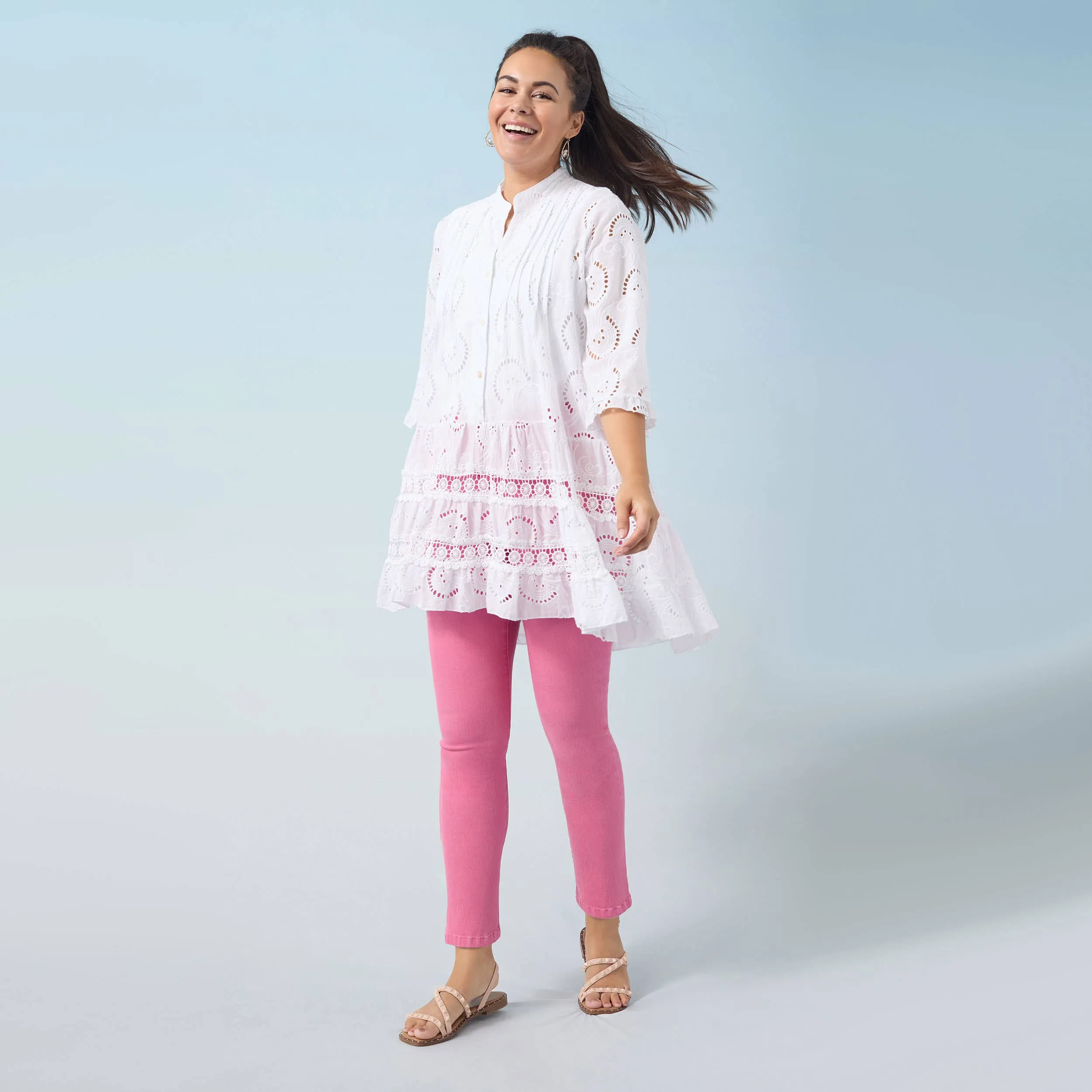 Leia Eyelet Tunic
