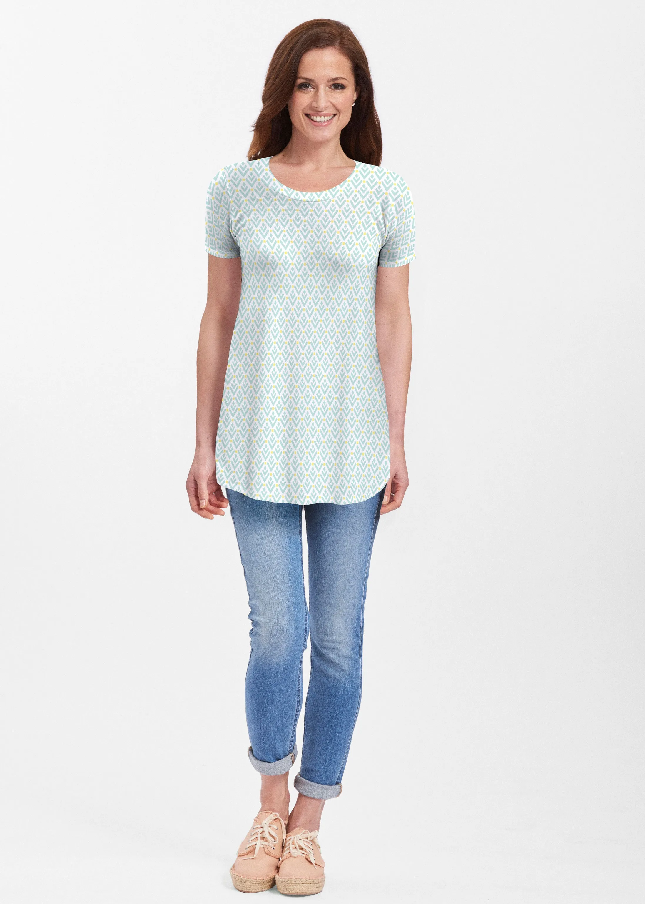 Lemon Drop (13575) ~ Short Sleeve Butterknit tunic