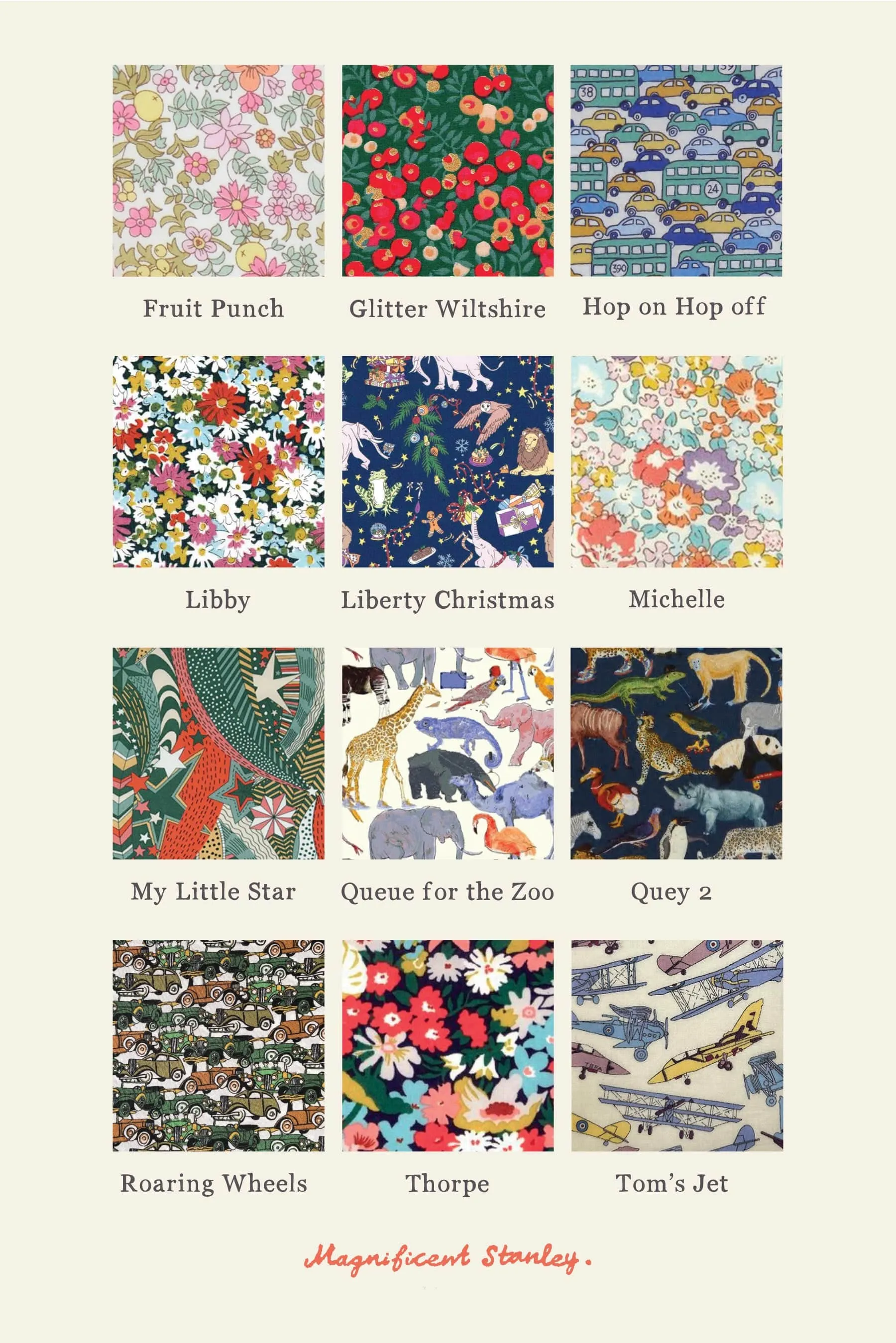 Liberty Print Name Cotton Baby Blanket