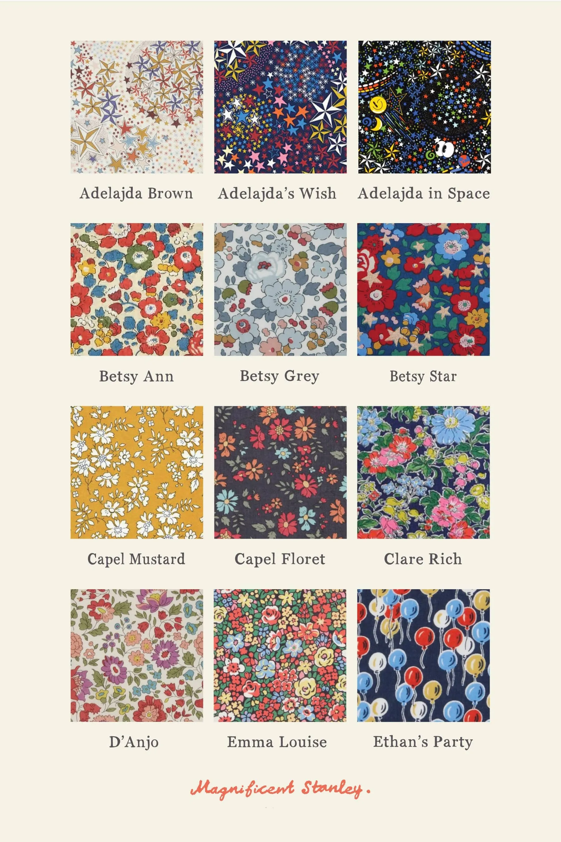 Liberty Print Name Cotton Baby Blanket