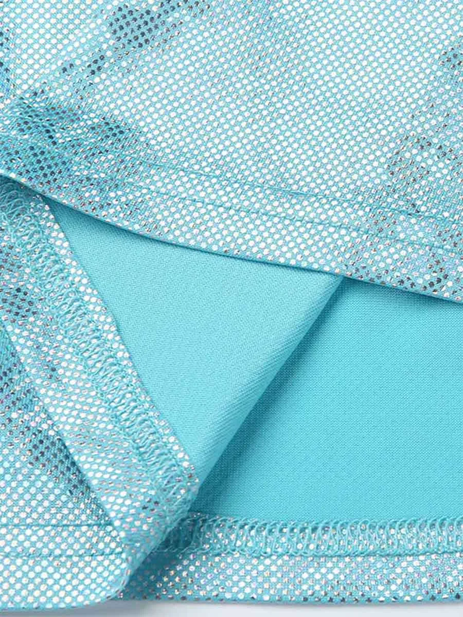 Light Blue Glitter Skirt