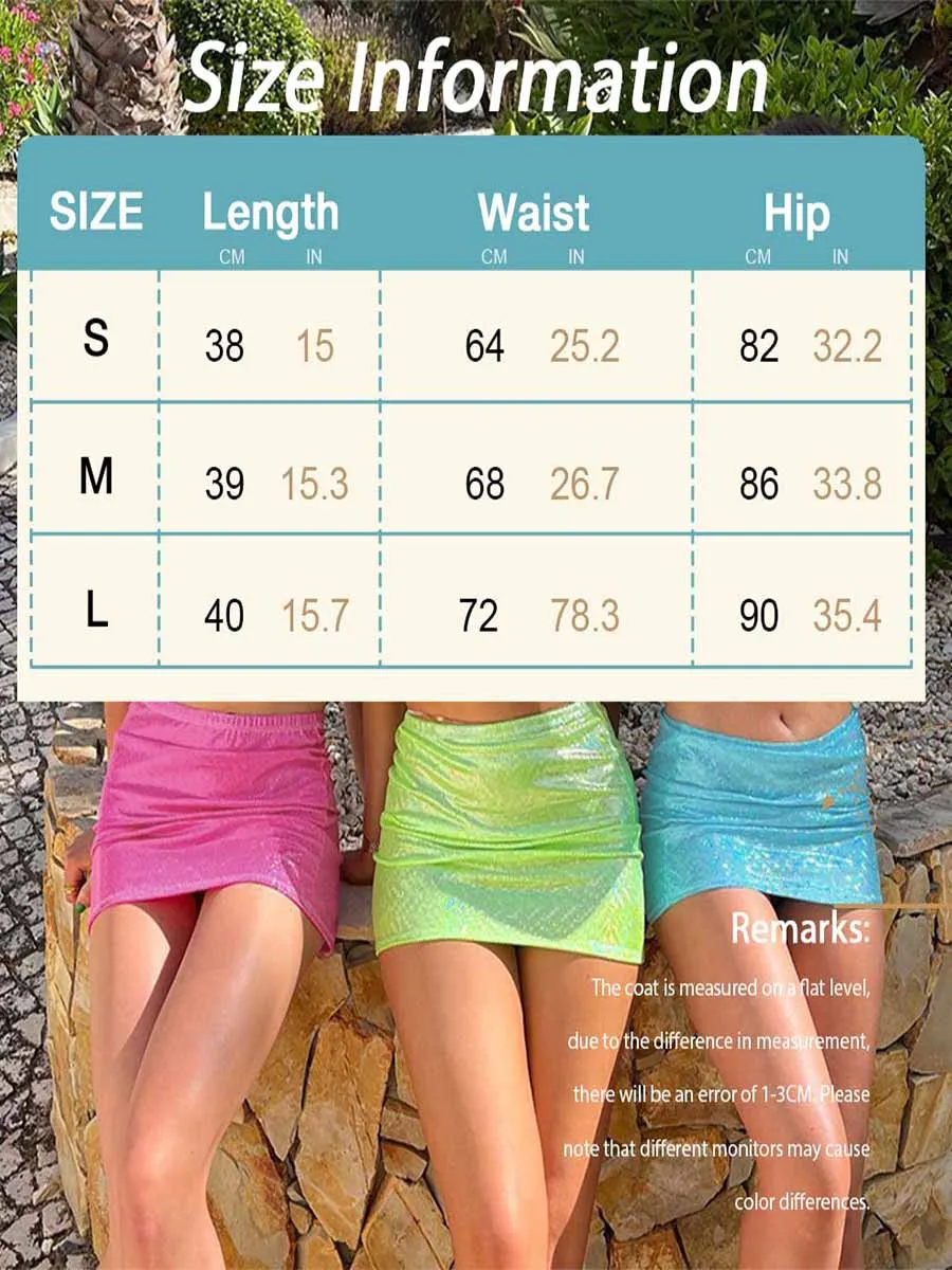 Light Blue Glitter Skirt