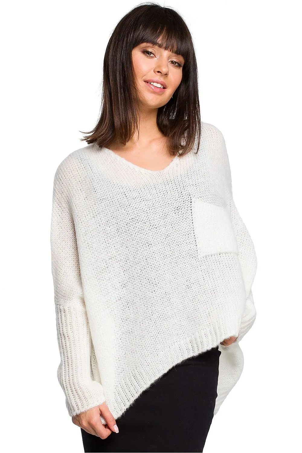 Lightweight Ribbed Loose-Fit Sweater