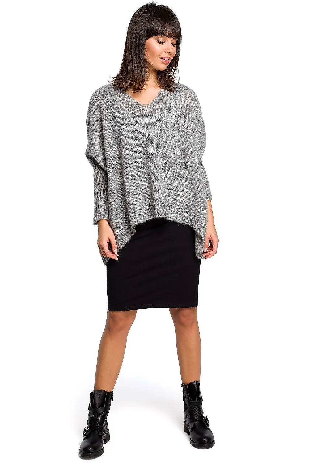 Lightweight Ribbed Loose-Fit Sweater