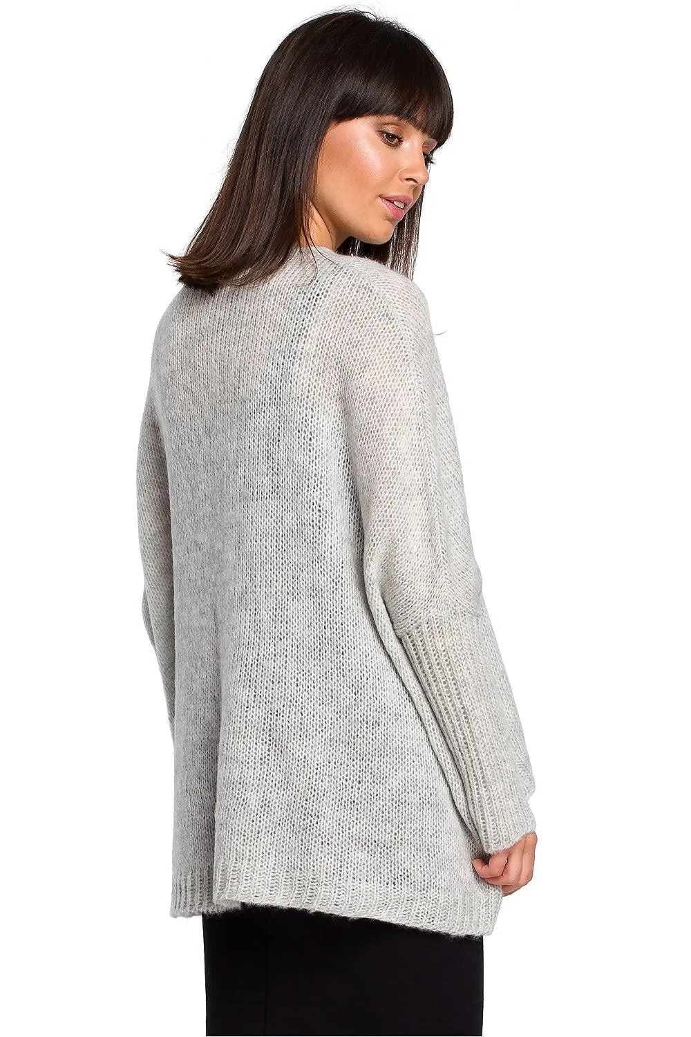 Lightweight Ribbed Loose-Fit Sweater