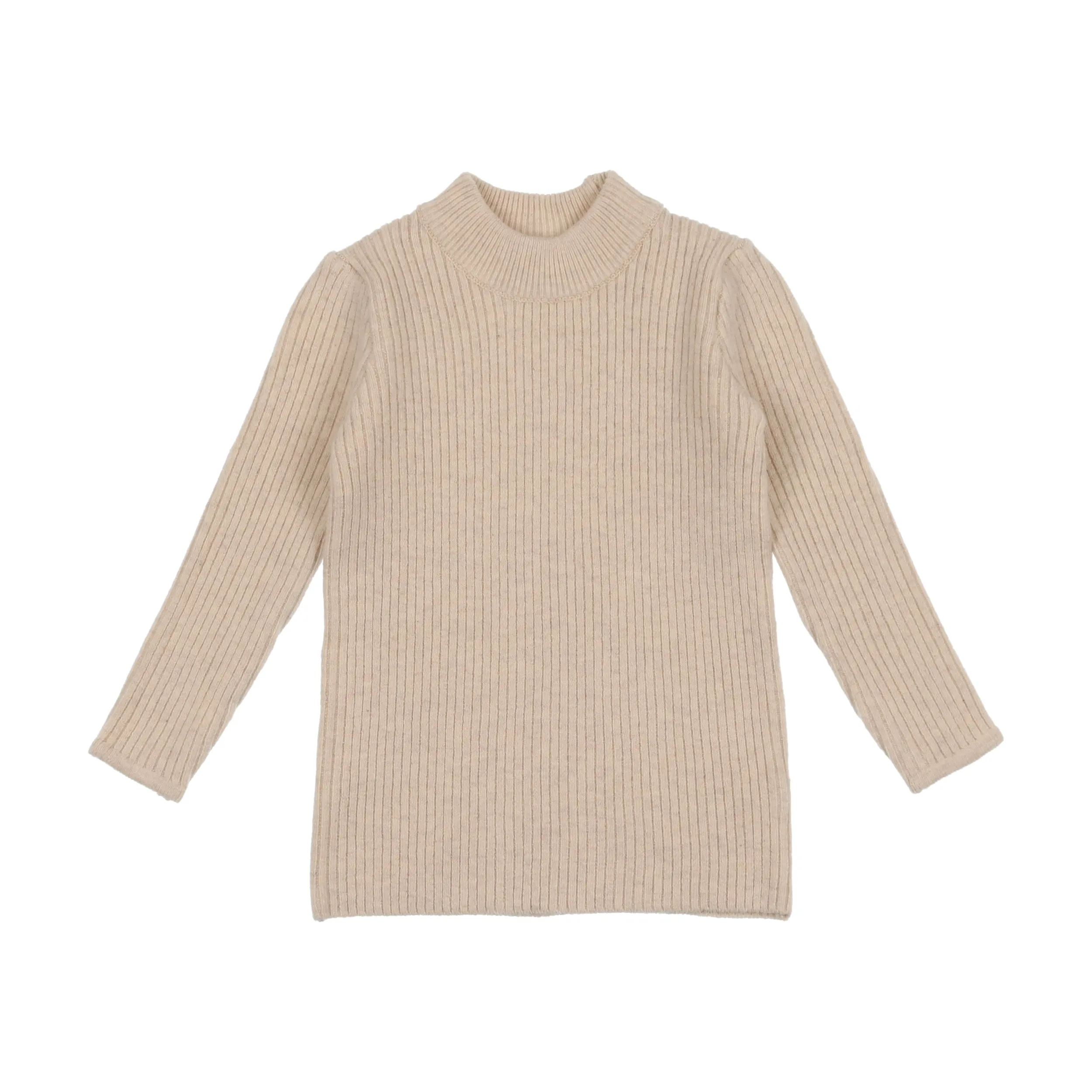 Lil Legs Knit Mock Neck - Ecru