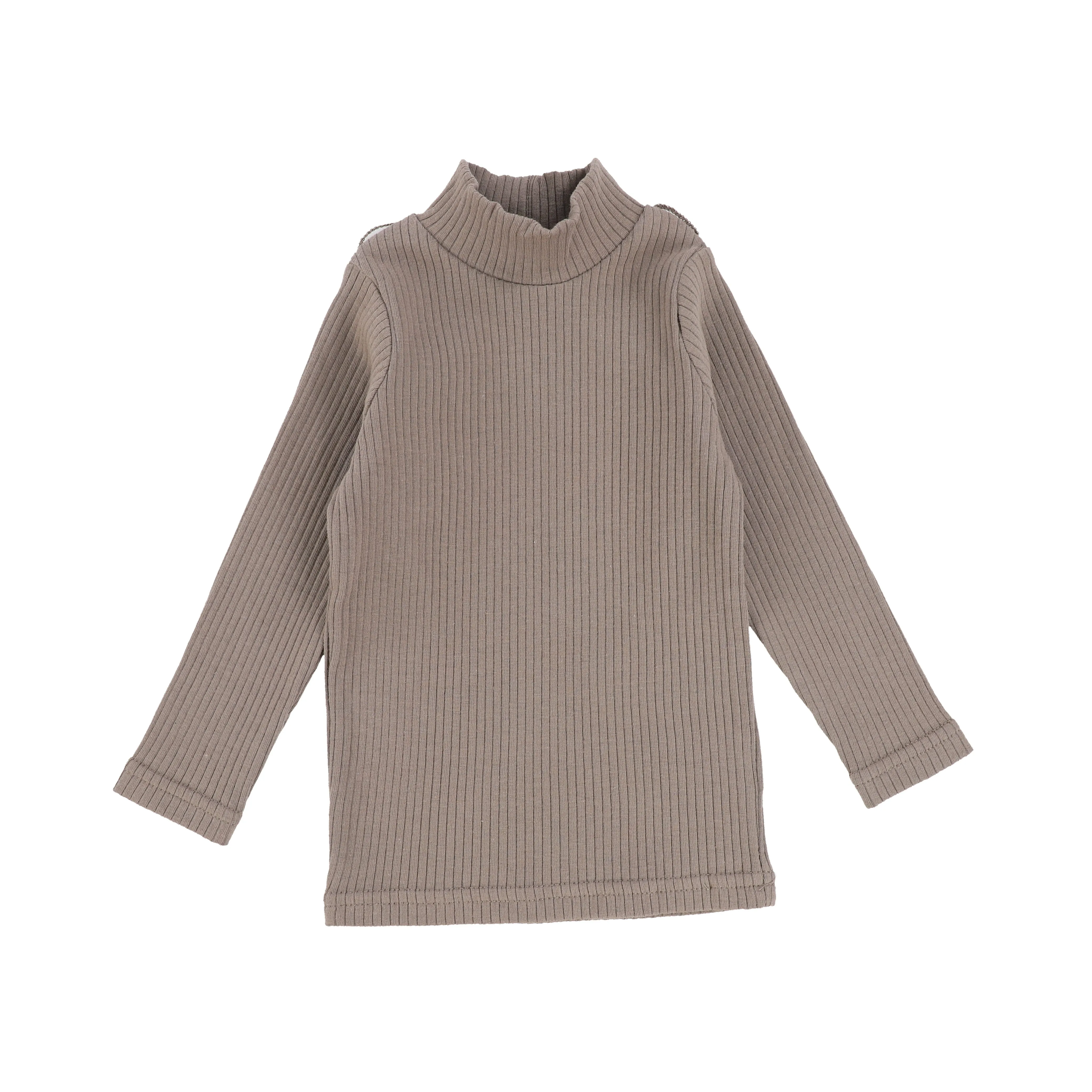 Lil Legs Mock Neck Top - Mocha