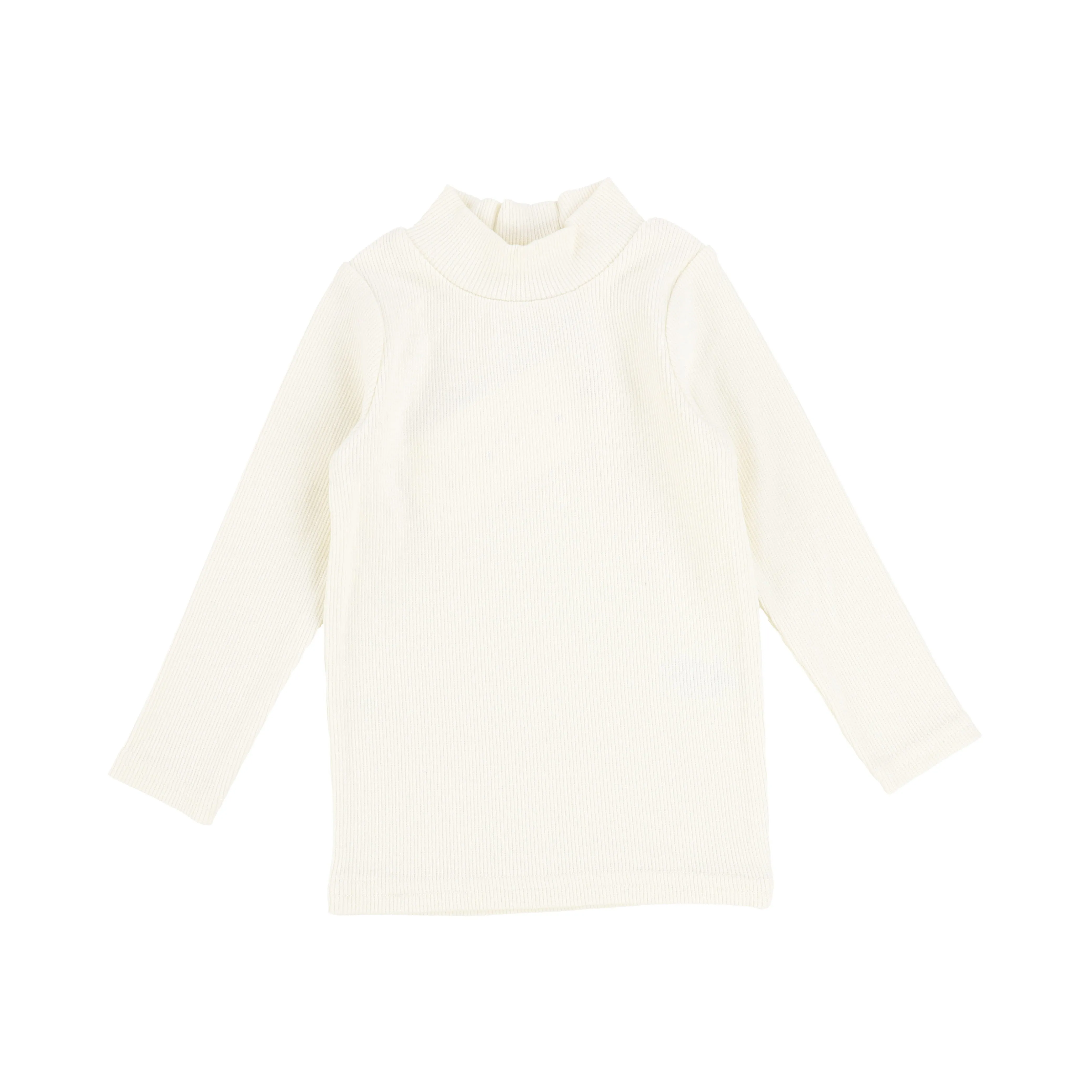 Lil Legs Ribbed Mock Neck - Ivory