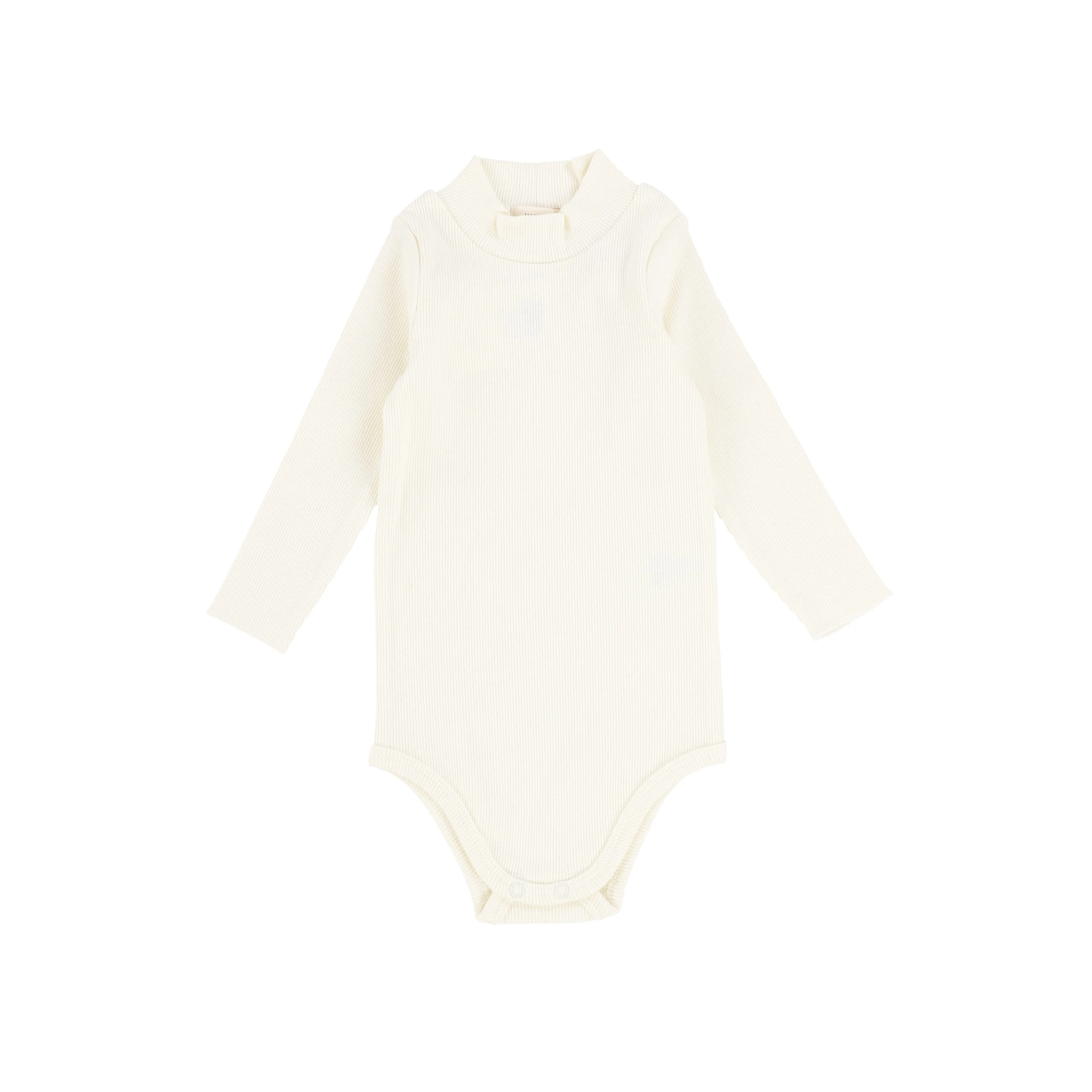 Lil Legs Ribbed Mock Neck Onesie - Ivory