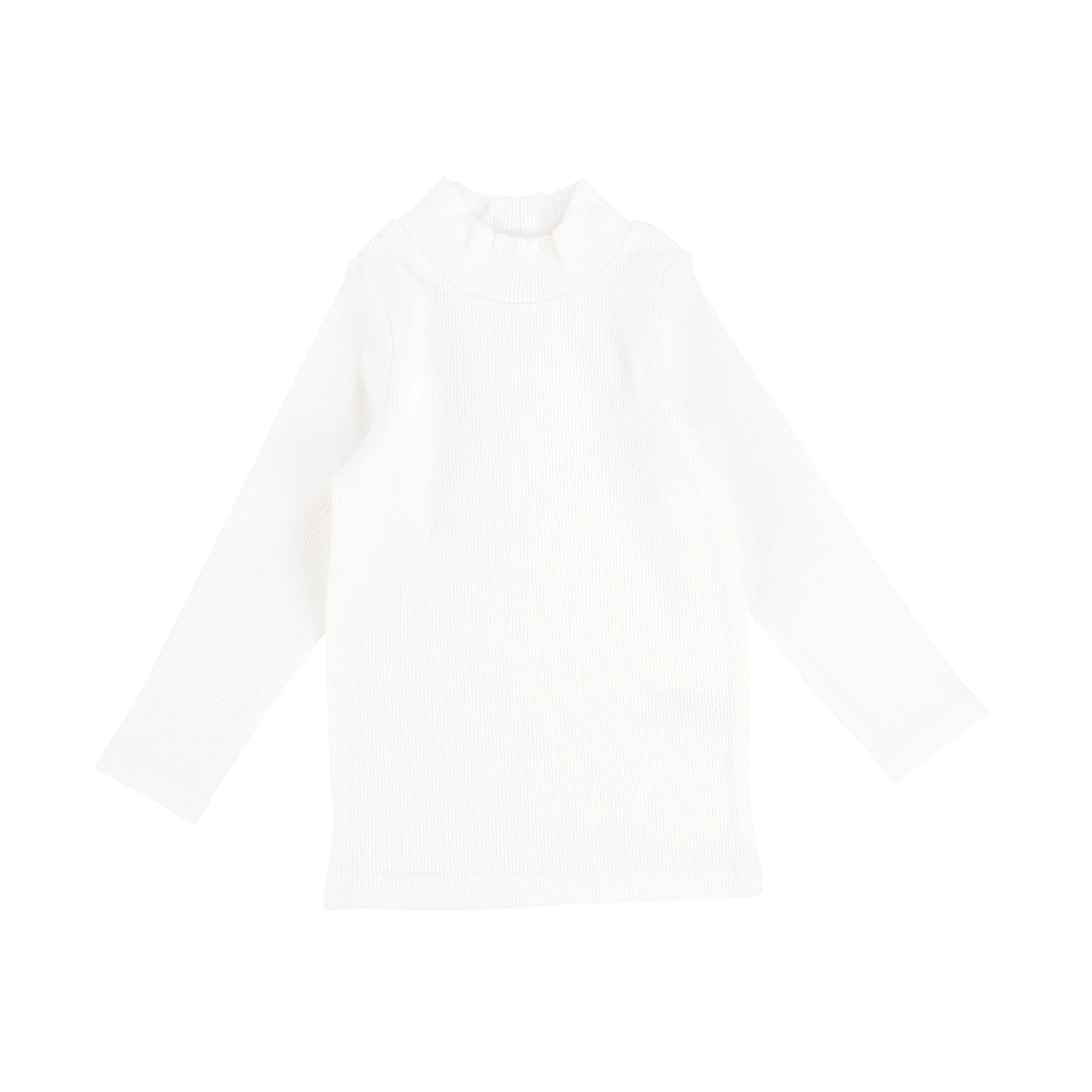 Lil Legs Ribbed Mock Neck - Winter White