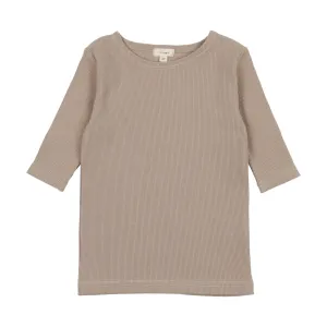 Lil Legs Three Quarter Sleeve T-Shirt - Taupe