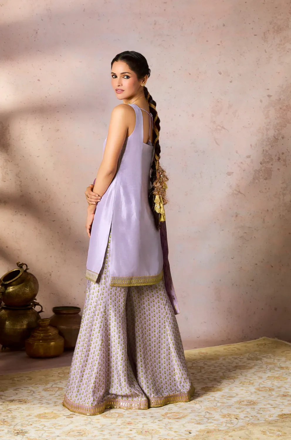 Lilac Pixie Dust Sharara Set