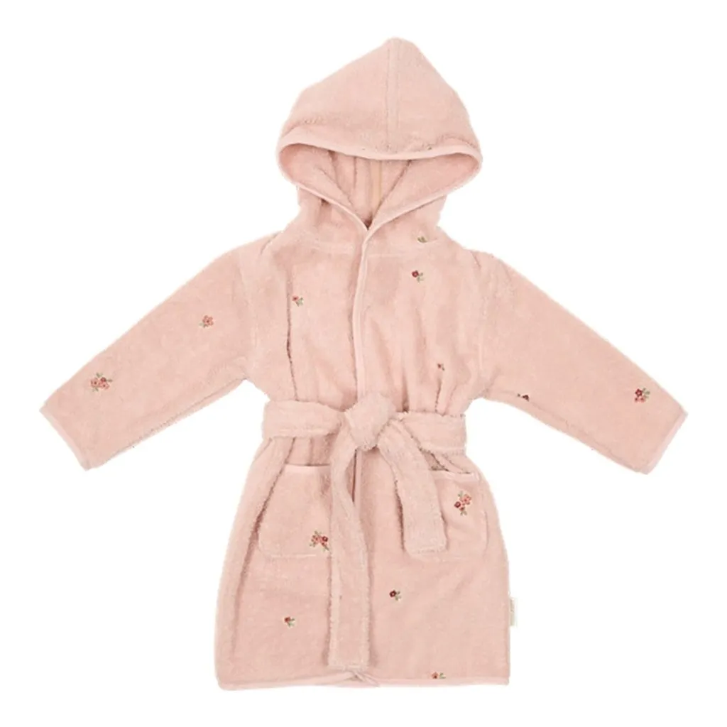 LITTLE DUTCH Bathrobe embroidered - Blossom