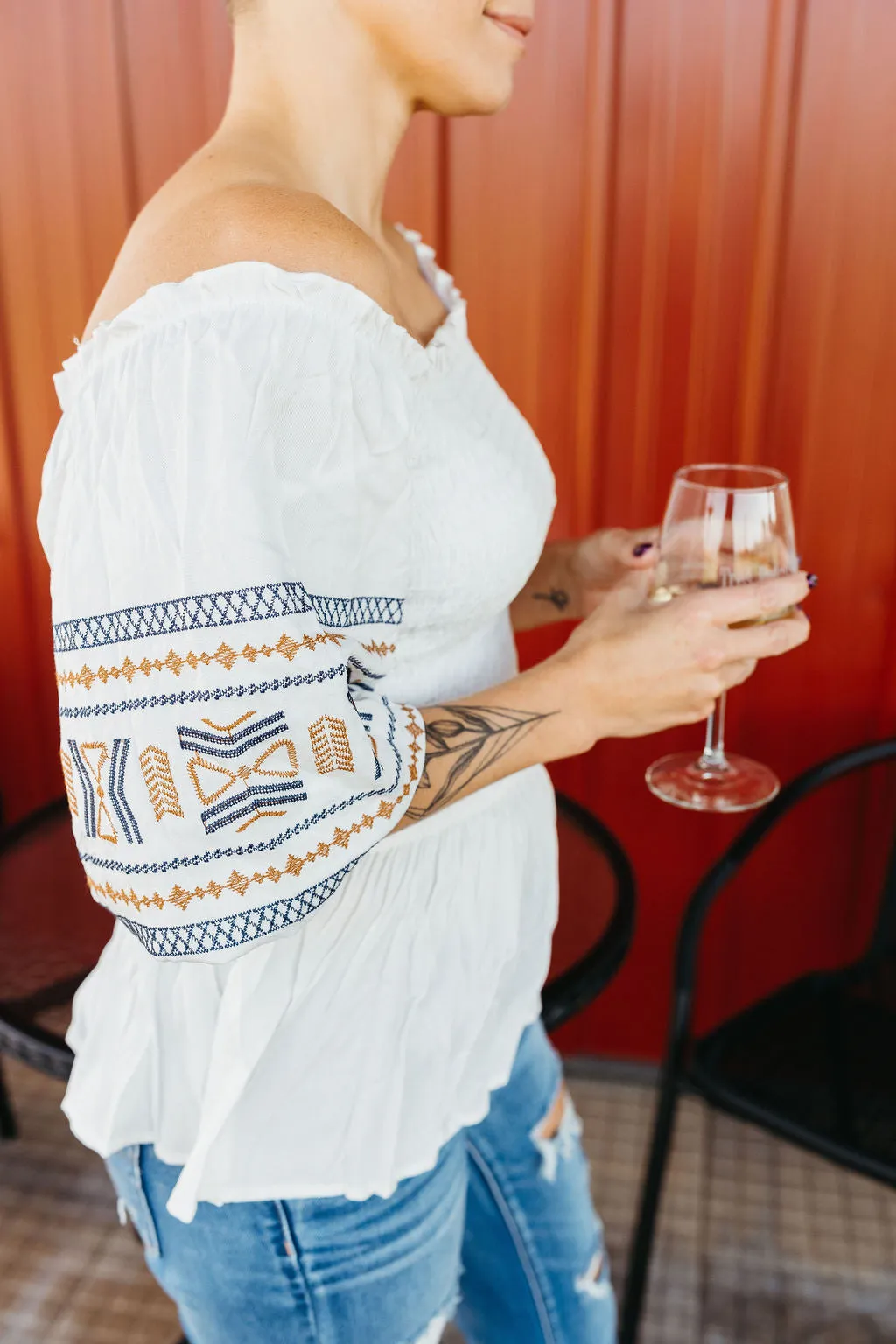 Lizzie Embroidered Top